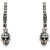 Alexander McQueen Hoop Earrings With Skull Pendant SILVER