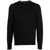 Hugo Boss Boss Virgin Wool Sweater With Embroidered Logo Black