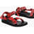 ARIZONA LOVE Bandana Motif Sandals With Touch Strap Closure Red