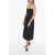Vince Off-Shoulder Midi Dress With Flared Design Black
