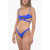 THE ATTICO Solid Color Bikini With Cut-Out Detail Blue