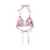 Ganni GANNI PINK FLORAL BIKINI TOP Pink