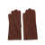 Claudio Orciani Grained leather gloves Brown