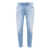 Dondup Washed light blue jeans Blue