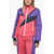 Palm Angels Color Block Designed Thunderbolt Ski Jacket Pink