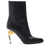 Alexander McQueen Alexander McQueen Leather Heel Ankle Boots Black