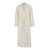 Alberta Ferretti White Coat With Wide Revers And Belt In Wool Woman WHITE