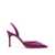 AMINA MUADDI Amina Muaddi Camelia Sling Satin Pumps PURPLE