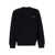 A.P.C. Black Crewneck Sweater With Logo Print In Cotton Man Black