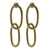 FEDERICA TOSI 'New Bolt' Earrings With Intertwined Hoops In 18K Gold Plated Brass Woman GREY