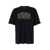 Dolce & Gabbana Black T-Shirt With Logo Lettering Print In Cotton Man Black