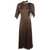 Semicouture Semicouture Nausicaa Dress Clothing BROWN