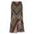 MISSONI BEACHWEAR Lamé flared midi skirt Multicolor