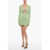 AMBUSH Long Sleeved Mini Dress With Cut-Out Details Green