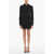 AMBUSH Solid Color Shirt Dress With Cut-Out Details Black