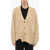 AMBUSH V-Neck Cable Knit Cardigan Beige