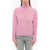 Off-White Seasonal Turtle-Neck Wool Sweater Pink