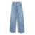 Versace Light Blue Five Pocket Jeans With Logo Patch In Denim Woman BLUE