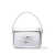 Self-Portrait Self-Portrait Baguette Micro Leather Shoulder Bag SILVER