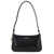 Palm Angels 'Lategram' Black Shoulder Bag With Laminated Logo Detail In Leather Woman Black