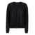 Rick Owens Black Crewneck Pullover In Semi Sheer Fabric Woman Black