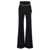 Elisabetta Franchi Logo charms belted pants Black