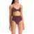 OSEREE High-Waisted Lumière Bikini Set AUBERGINE