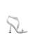 Jimmy Choo Metallized leather sandals Silver