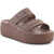 Crocs Brooklyn Low Wedge Sandal Beige