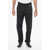 Off-White Seasonal Straight Summer Pants With Buckle Detail Black