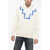 Marcelo Burlon Brushed Cotton Rural Cross Hoodie White