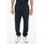 Dondup Fleece Cotton Joggers With Cuffs Midnight Blue