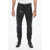 DSQUARED2 Craquelé Leather Pants With Vintage Effect Black