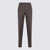 PT TORINO Pt Torino Brown Virgin Wool Blend Stretch Jogger Pants BOSCO