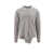 Comme des Garçons Wool cardigan with frontal Lacoste patch Grey