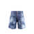 DSQUARED2 Denim bermuda shorts with ripped effect Blue