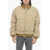 Diesel Quilted W-Spleak Bomber With Contrasting Cuffs Beige