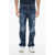 DSQUARED2 Distressed Flare Bootcut Denims With Dark Wash Blue