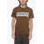 DSQUARED2 Super Negative Dyed T-Shirt With Graphic Print Brown