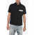 Palm Angels Short Sleeved Sartorial Tape Polo With Breast Pocket Black