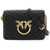 Pinko Love Click Mini Chevron Bag NERO-ANTIQUE GOLD