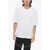 Neil Barrett Crew Neck Pierced Cotton T-Shirt White