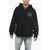 Palm Angels Cotton Monogram Hoodie With Drawstrings Black