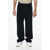 Palm Angels Corduroy Tape Pants With Contrasting Bands Blue