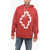 Marcelo Burlon Brushed Cotton Tempera Cross Hoodie With Maxilogo Red