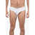 Dolce & Gabbana Logoed Waist Band Swimslip With Draw String White