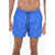 Marcelo Burlon Embroidered-Logo Swimshorts Blue