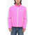 Palm Angels Padded Track Jacket With Contrasting Bands Pink