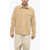 Palm Angels Corduroy Tape Overshirt With Contrasting Bands Beige
