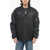 Marcelo Burlon Padded Cross Kimono Bomber Jacket With Snap Buttons Black